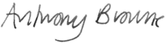 Anthony Browne Signature